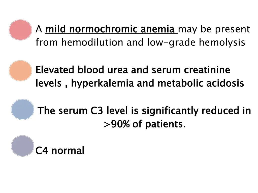 a mild normochromic anemia from hemodilution