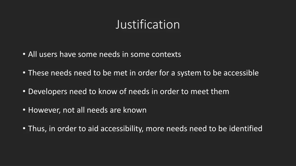 justification