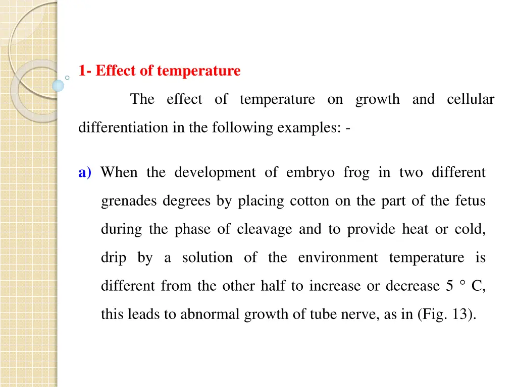 1 effect of temperature