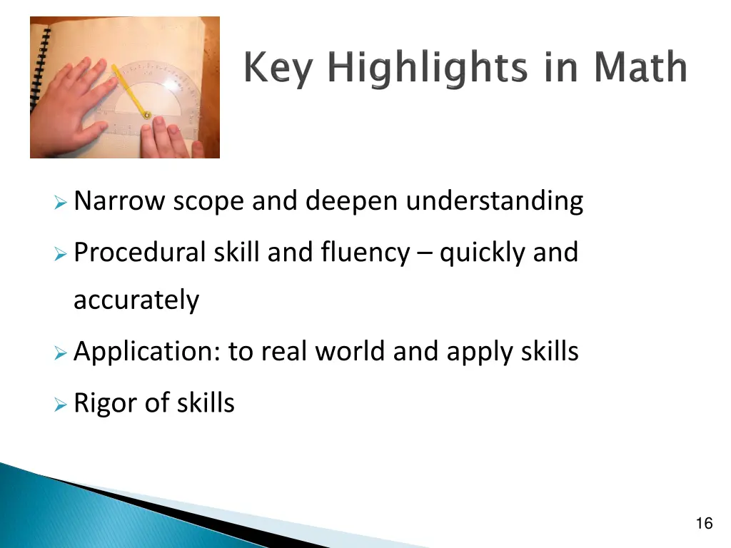 narrow scope and deepen understanding