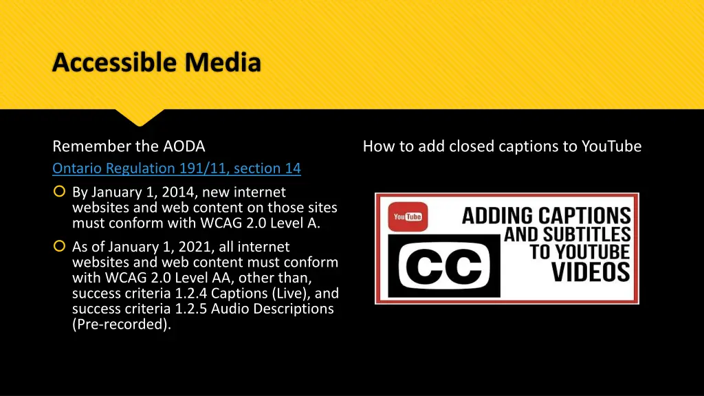 accessible media