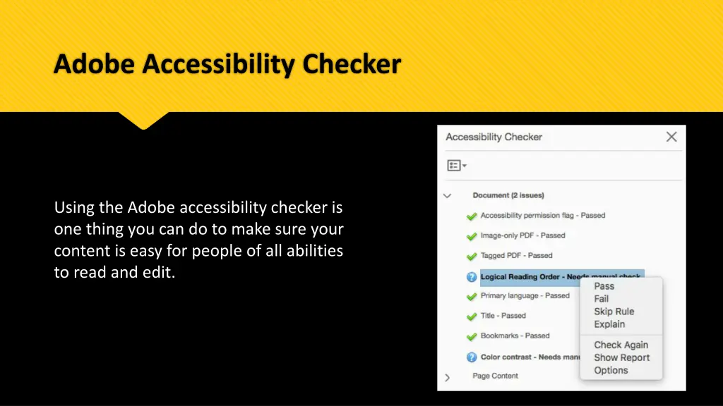 adobe accessibility checker