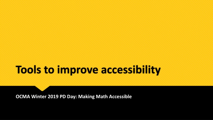 tools to improve accessibility