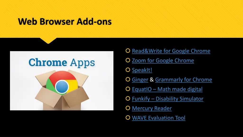 web browser add ons
