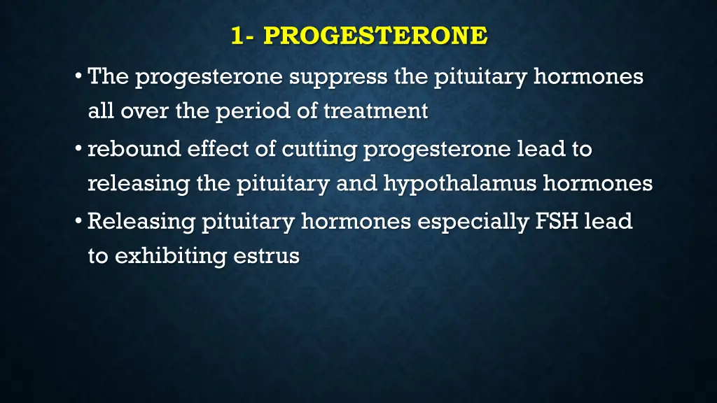 1 progesterone