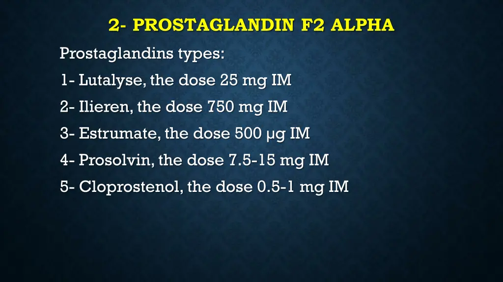 2 prostaglandin f2 alpha prostaglandins types