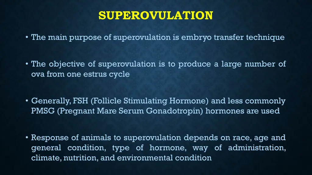 superovulation