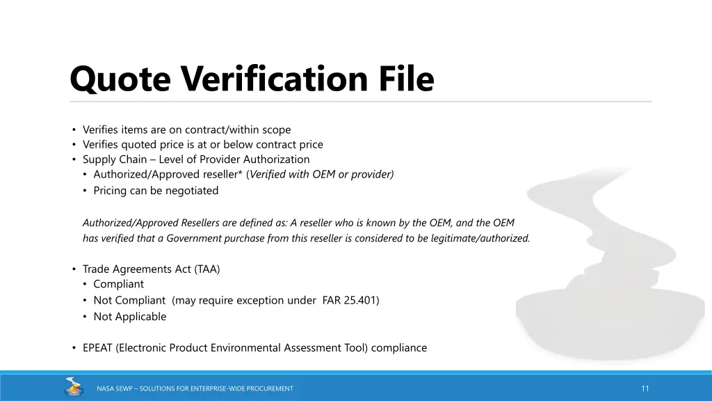 quote verification file