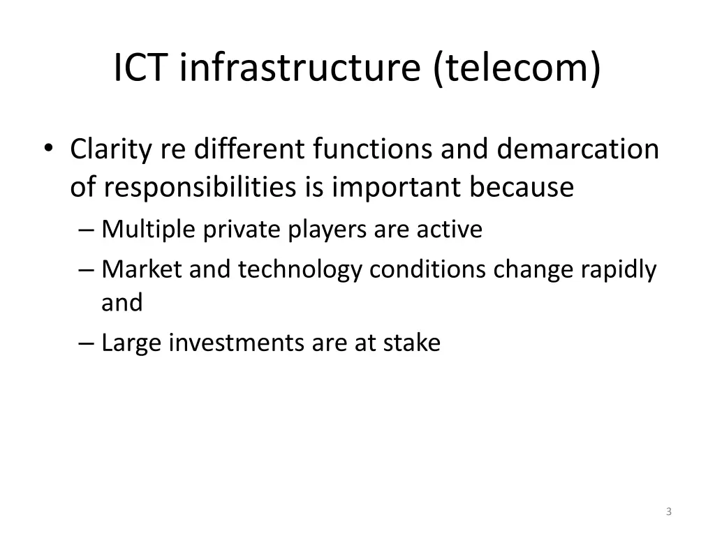 ict infrastructure telecom
