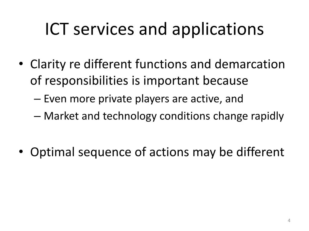 ict services and applications