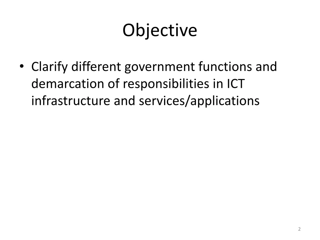 objective