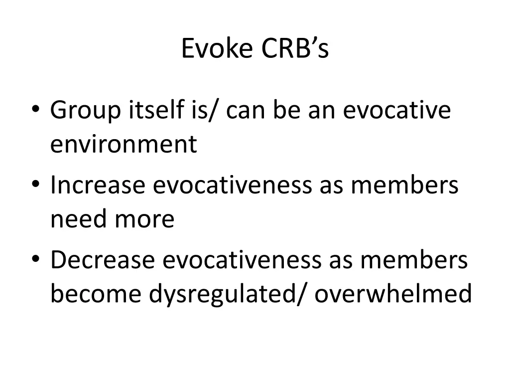 evoke crb s