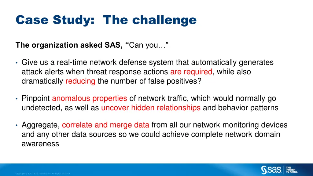 case study the challenge