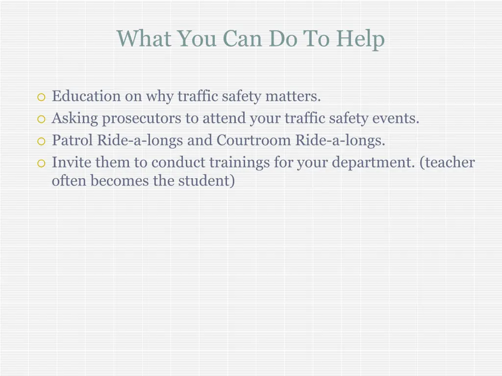 what you can do to help