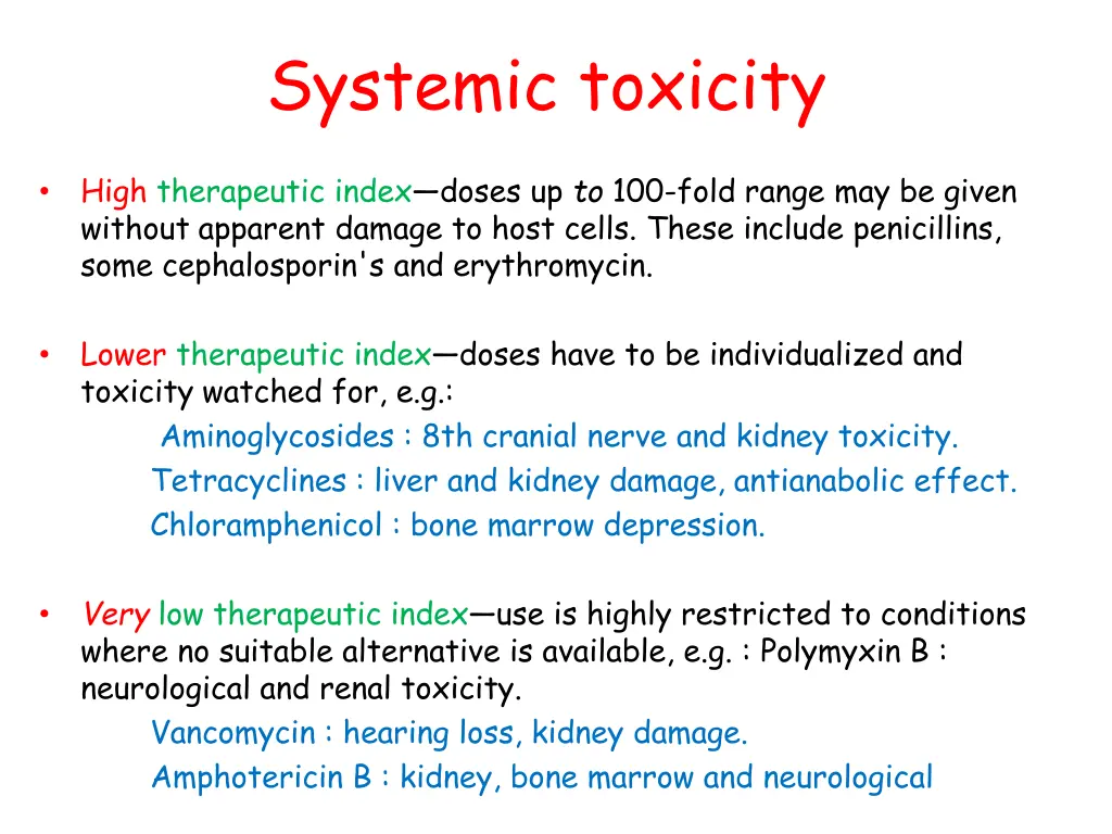 systemic toxicity