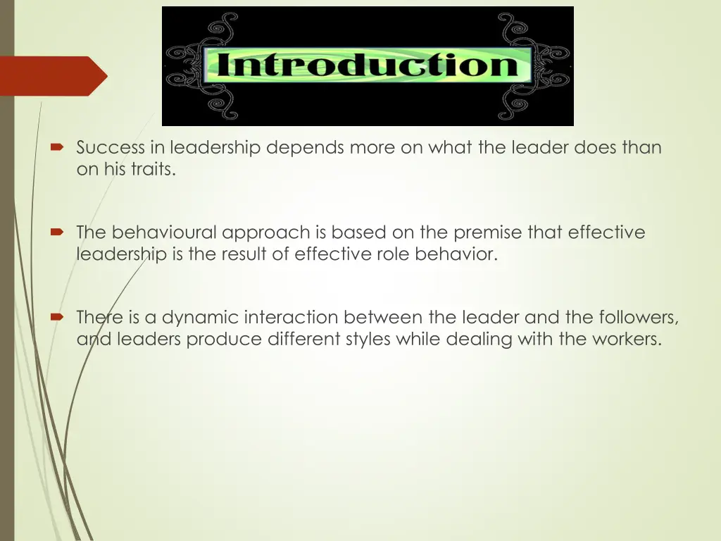 success in leadership depends more on what