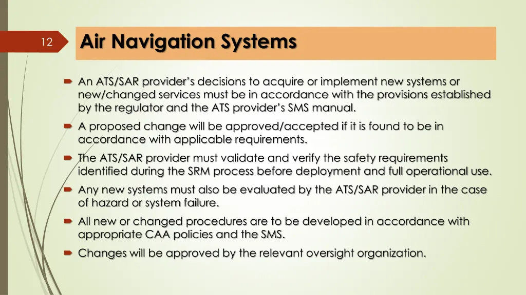 air navigation systems