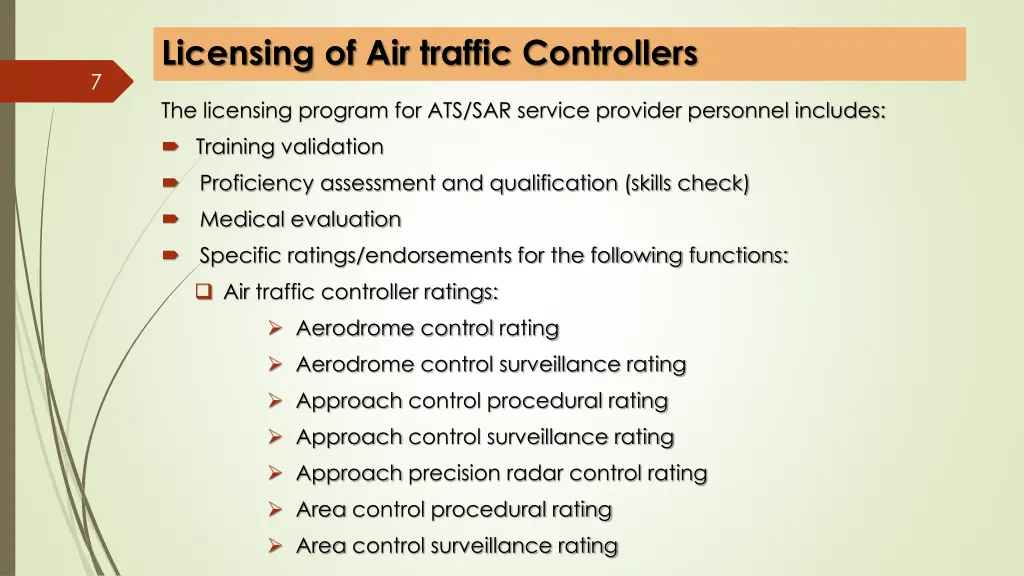 licensing of air traffic controllers 2