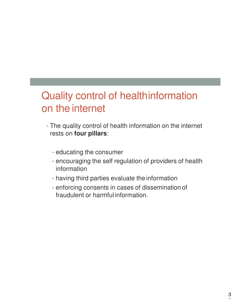 quality control of healthinformation