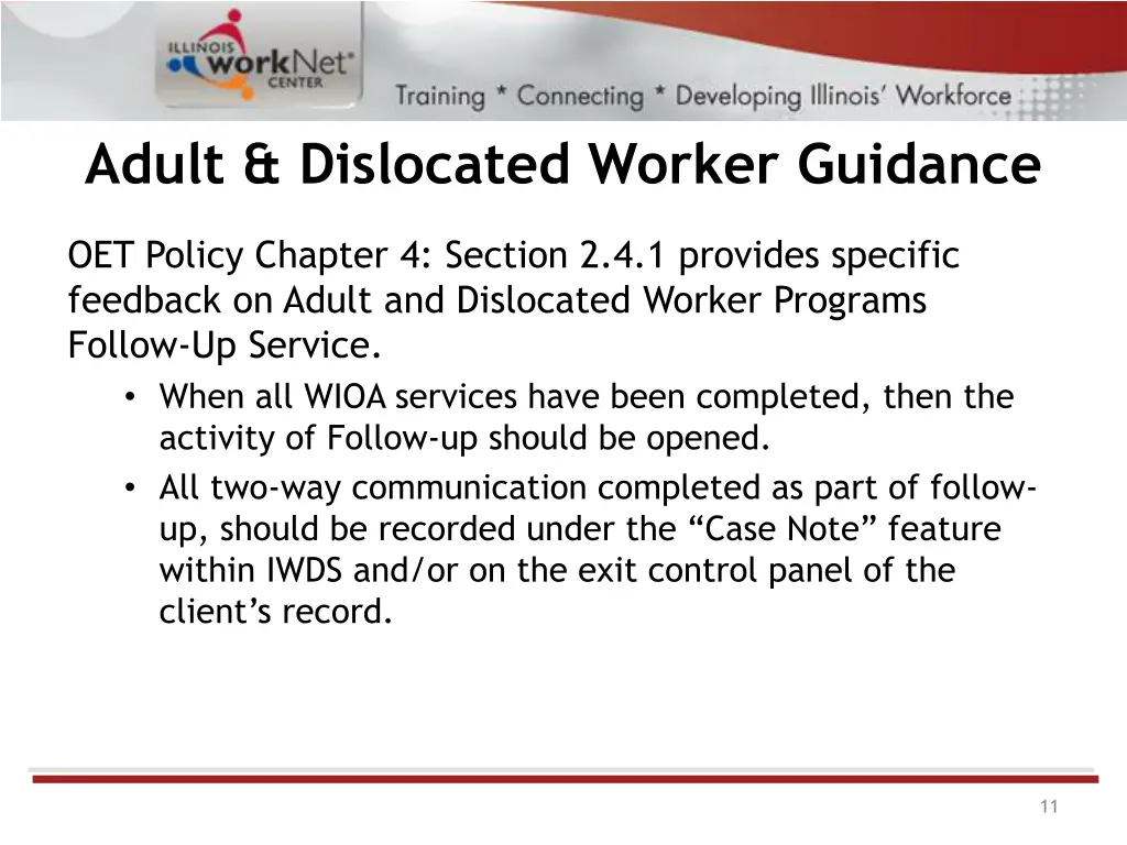 adult dislocated worker guidance 1
