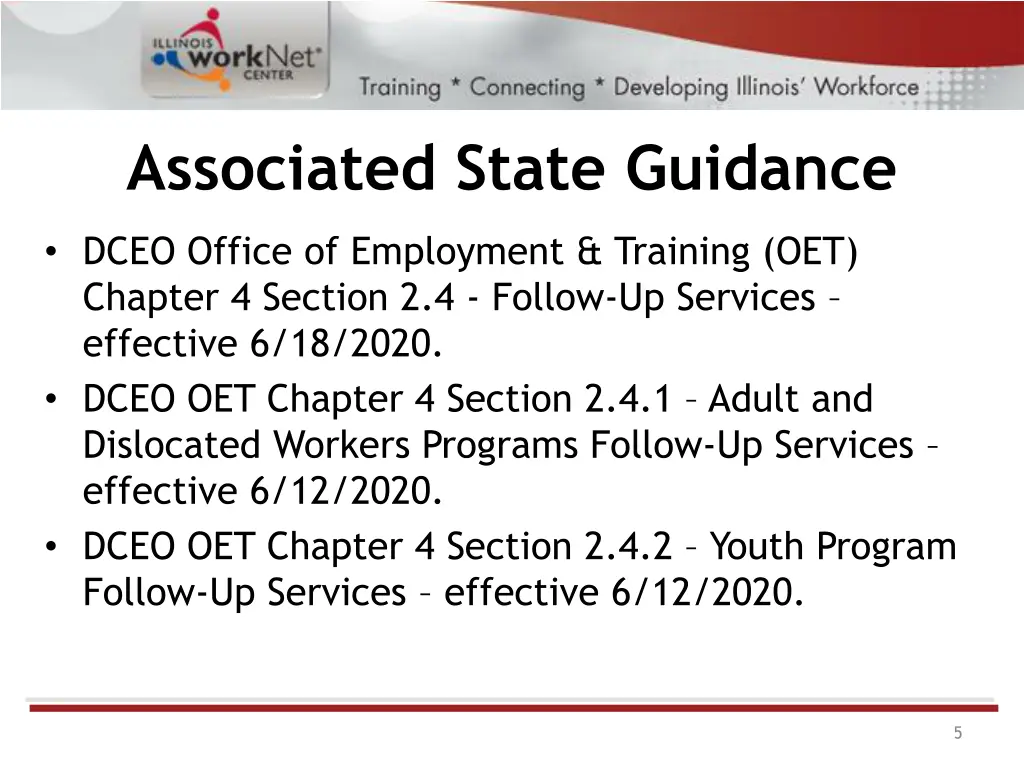 associated state guidance