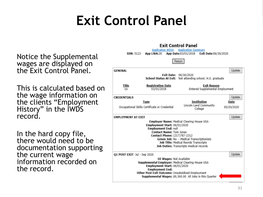 exit control panel 1