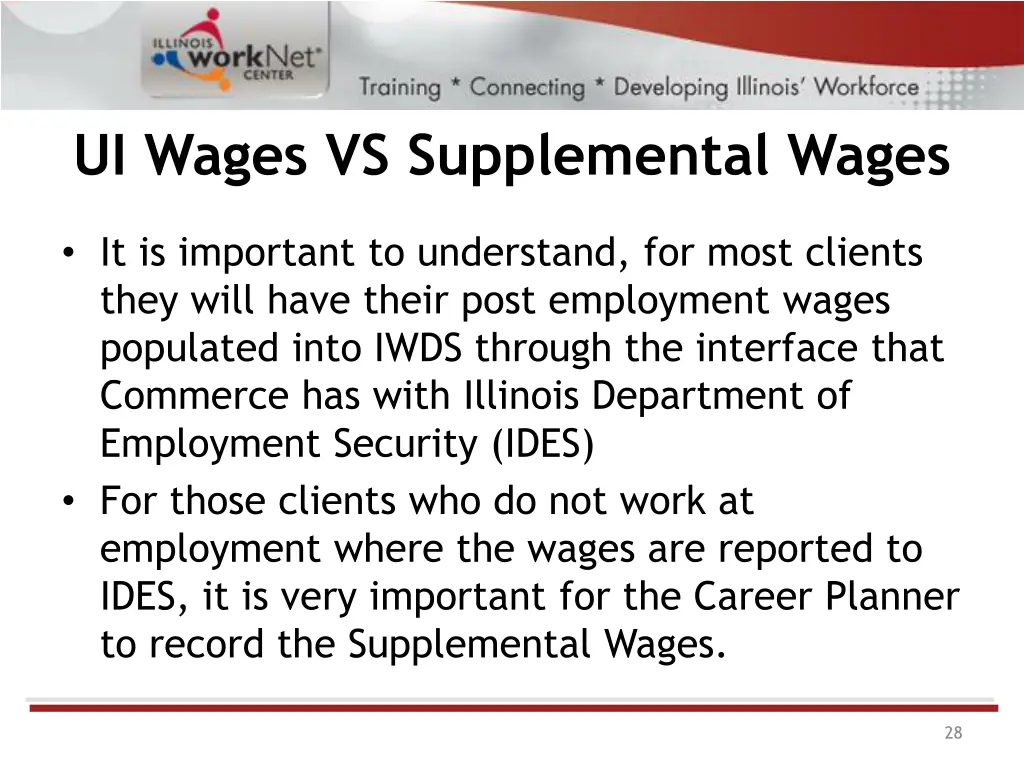 ui wages vs supplemental wages