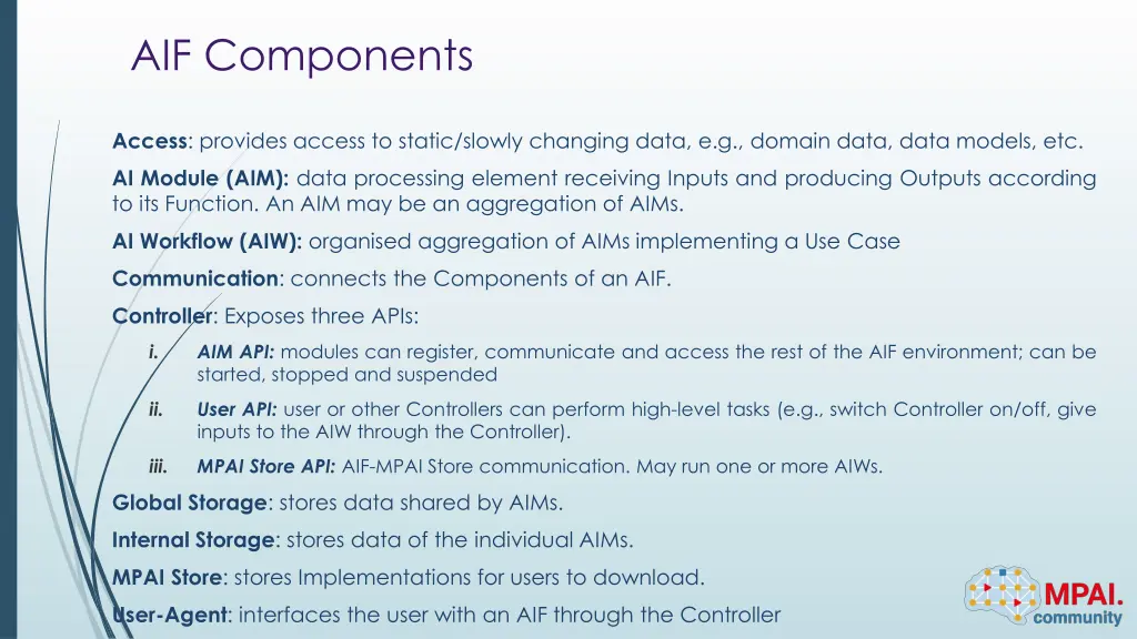 aif components