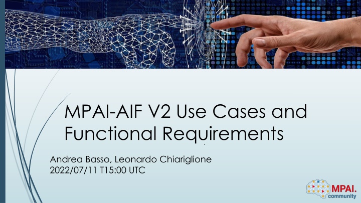 mpai aif v2 use cases and functional requirements