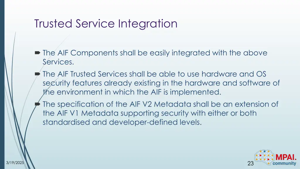 trusted service integration