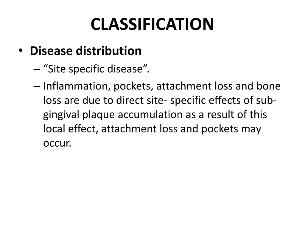 classification
