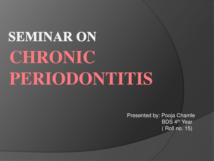 seminar on chronic periodontitis