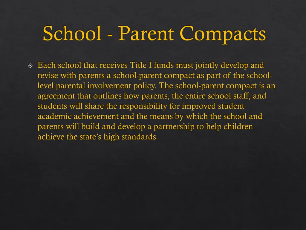 school parent compacts