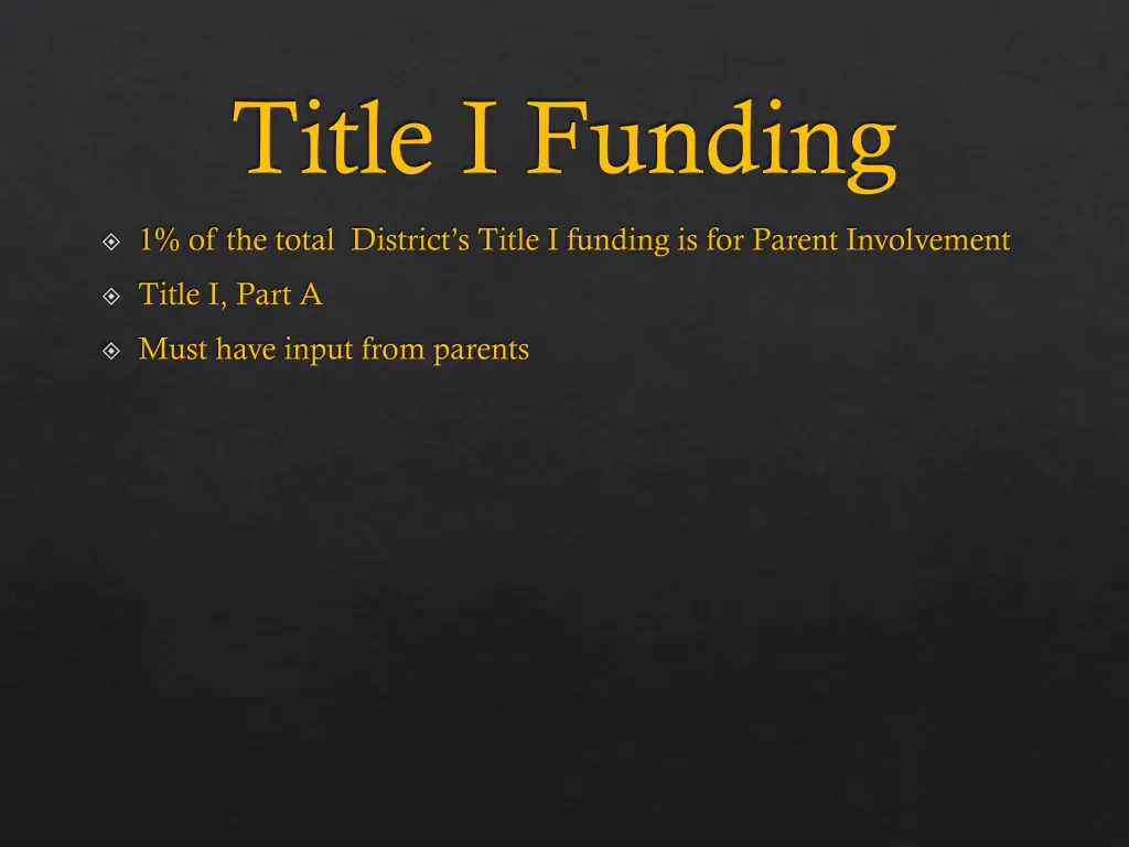 title i funding
