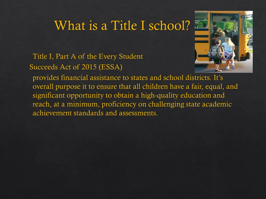 what is a title i school