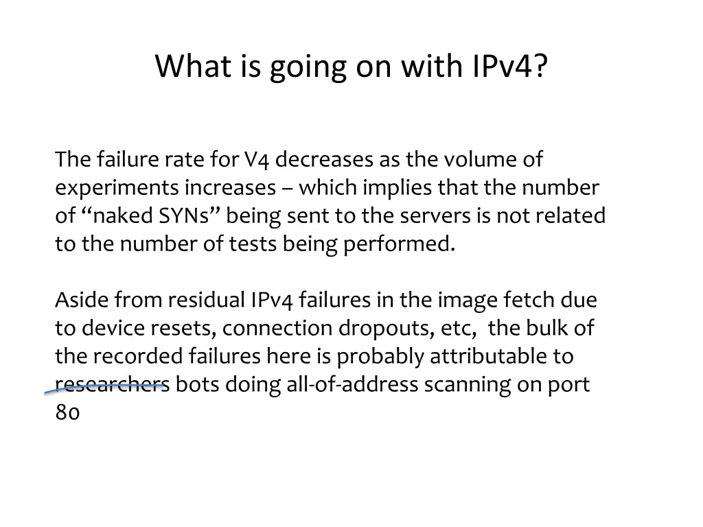 what is going on with ipv4 1