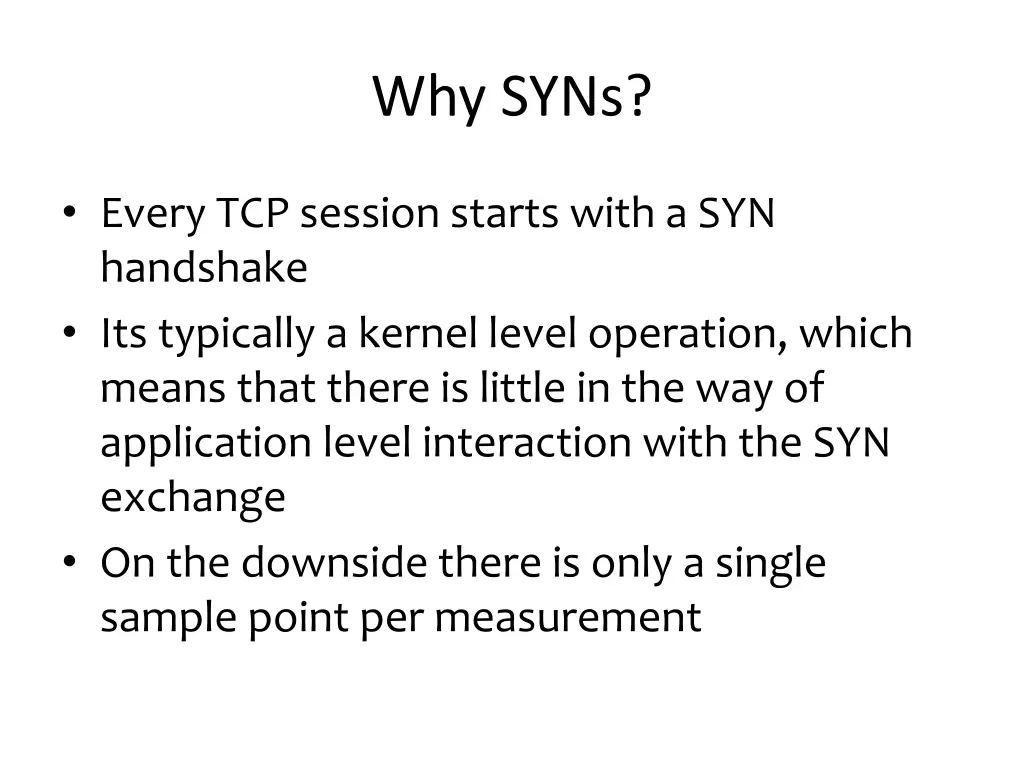 why syns