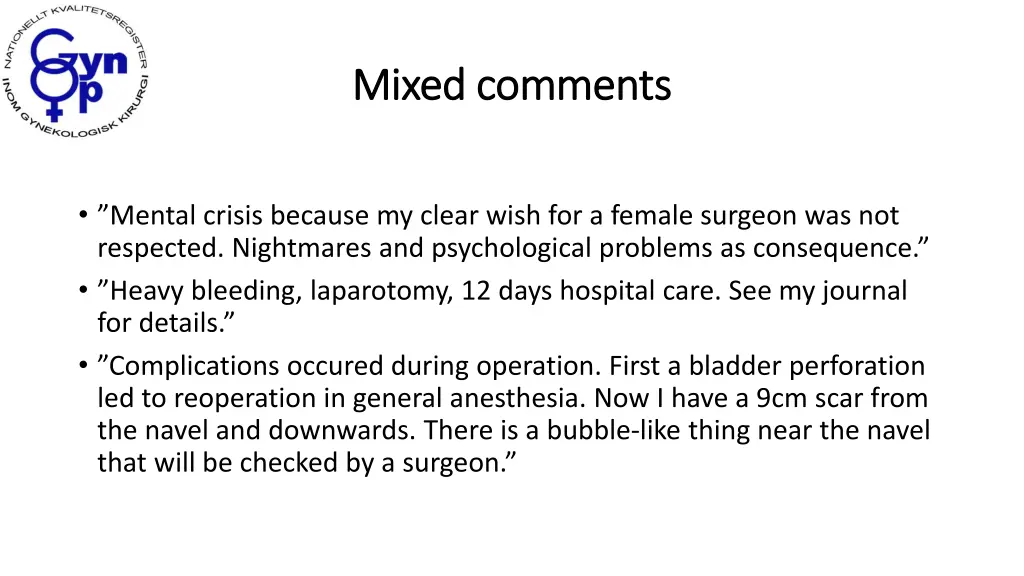 mixed mixed comments comments