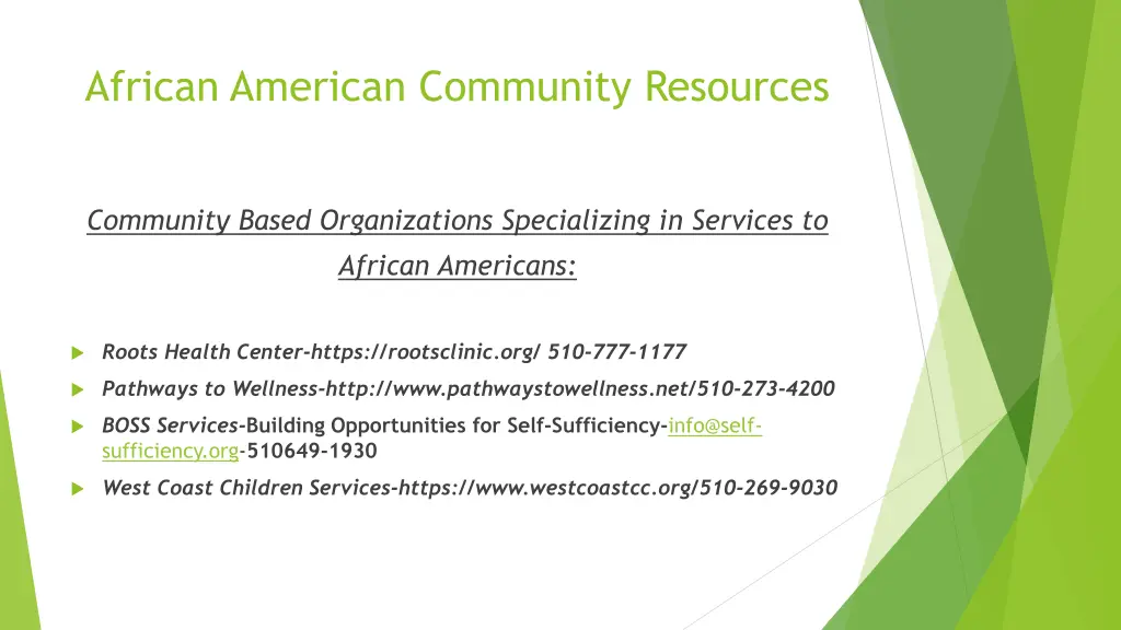 african american community resources