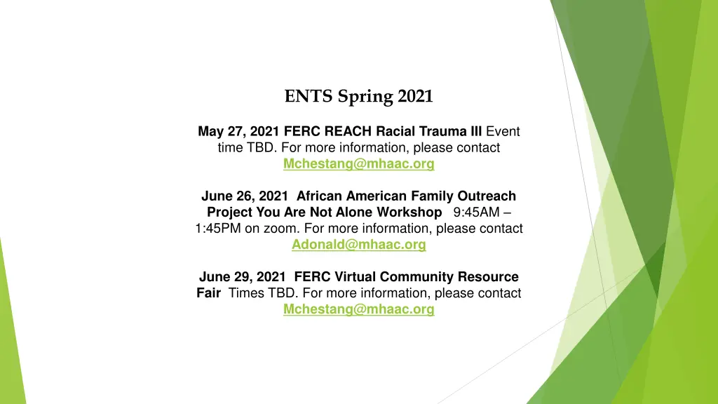 ents spring 2021
