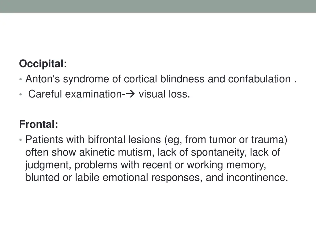 occipital anton s syndrome of cortical blindness