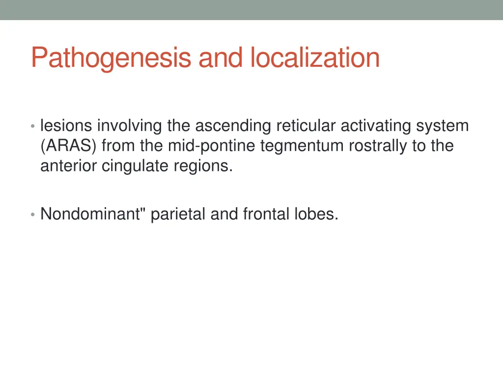 pathogenesis and localization