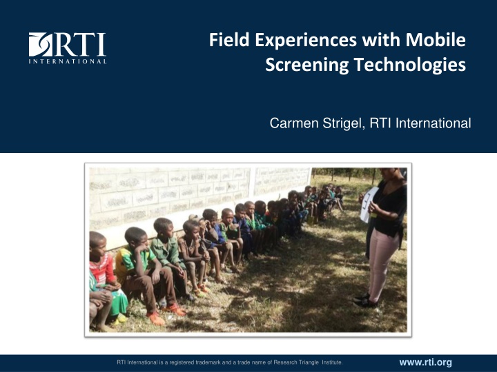 field experiences with mobile screening