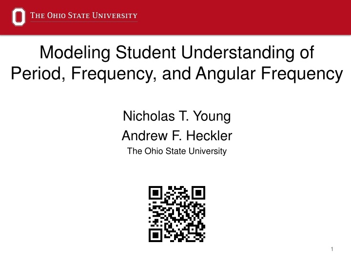modeling student understanding of period