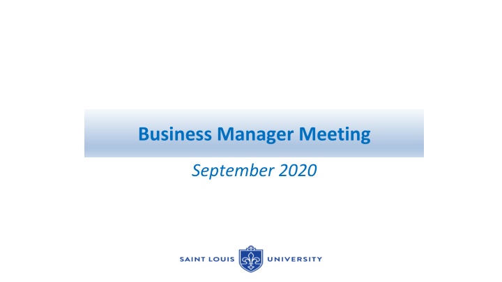 business manager meeting
