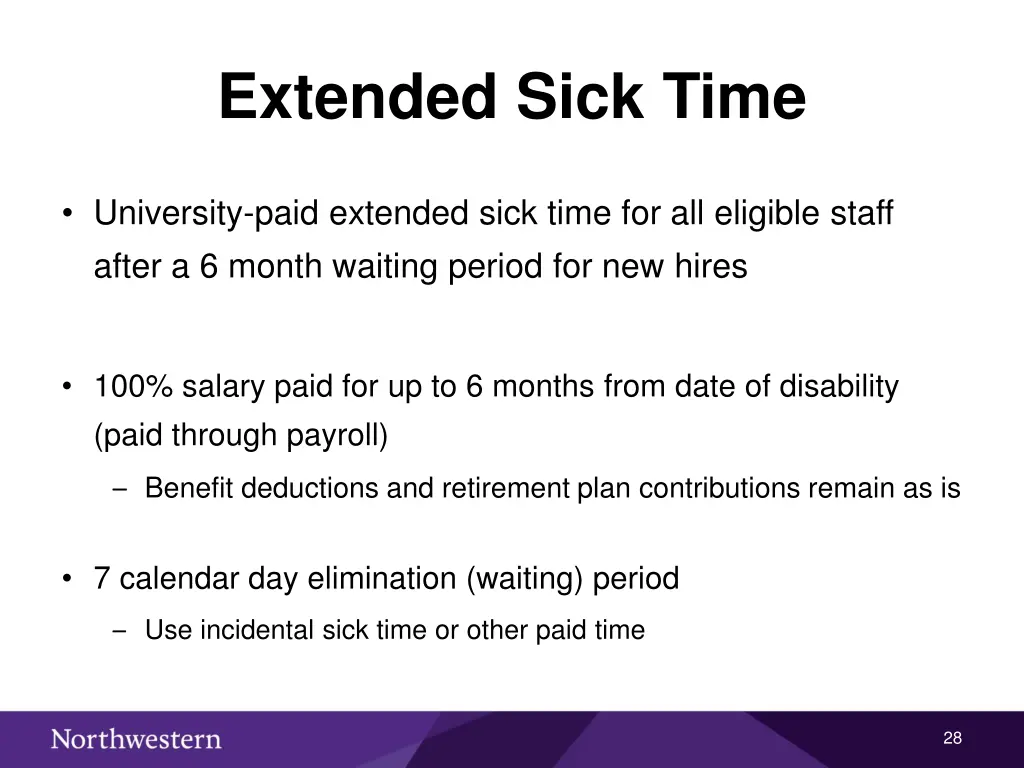 extended sick time