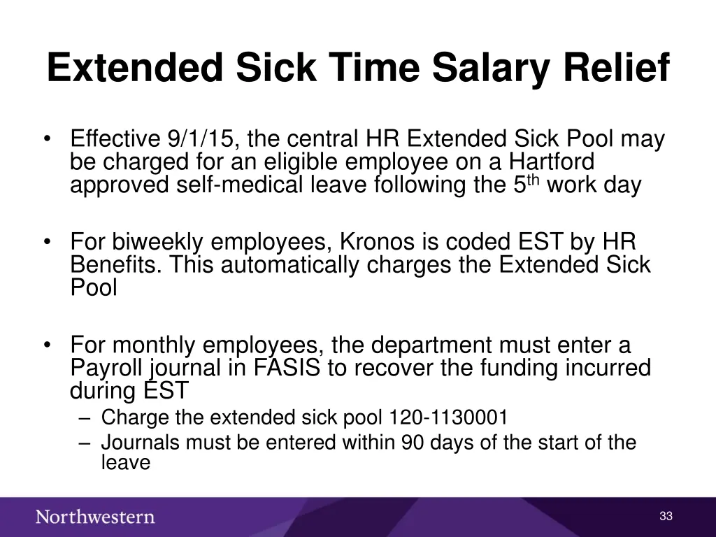 extended sick time salary relief
