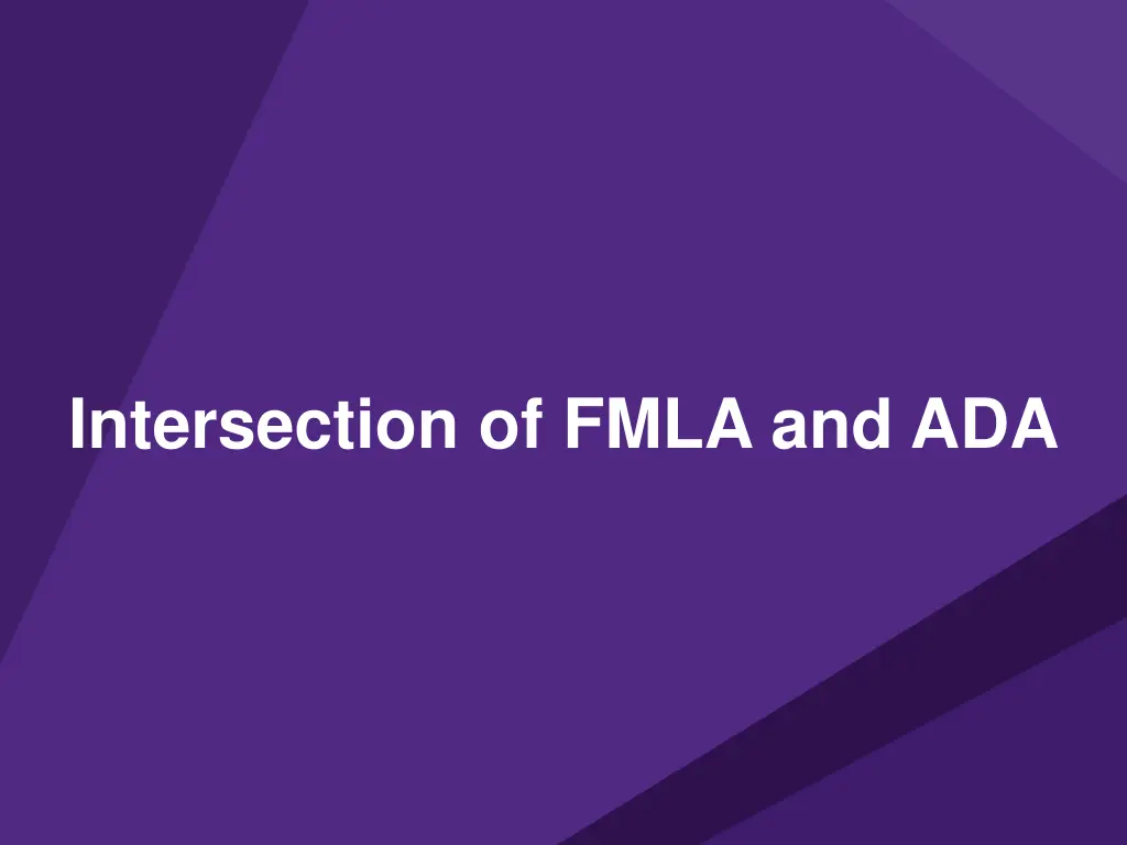 intersection of fmla and ada