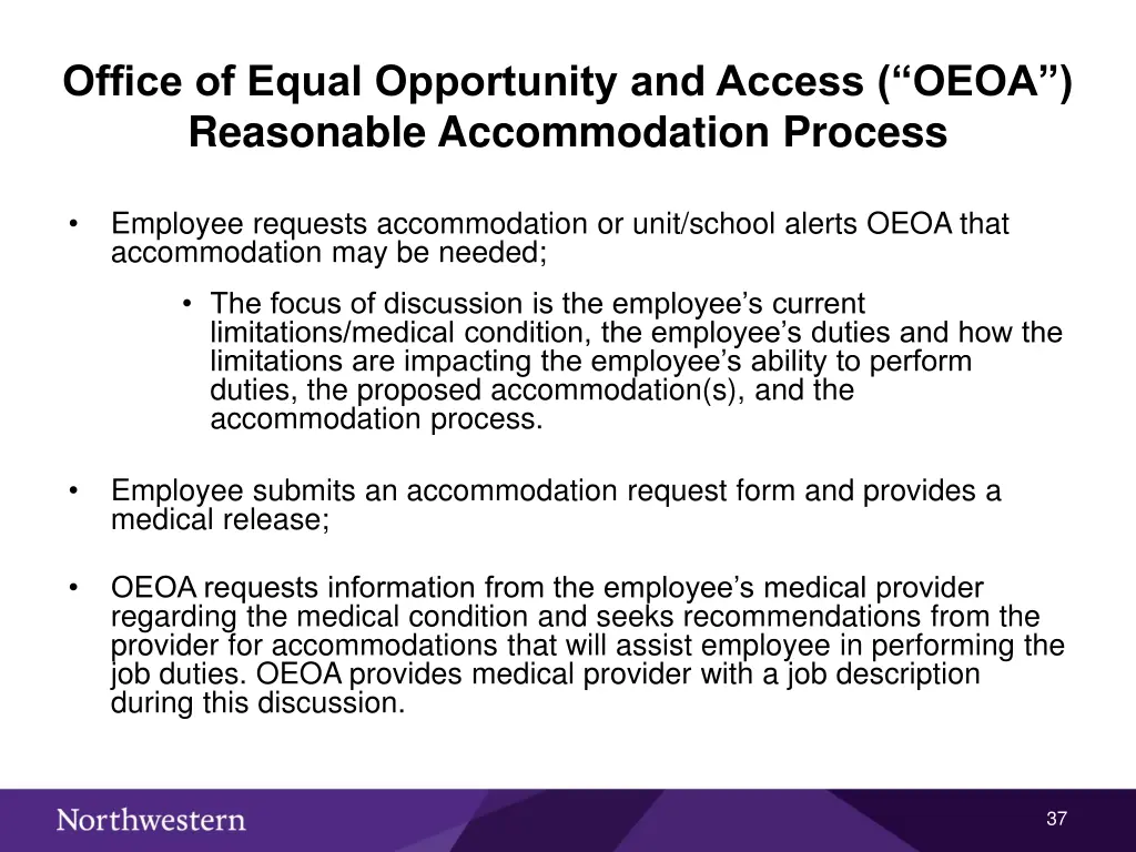 office of equal opportunity and access oeoa