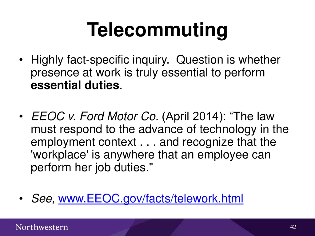 telecommuting